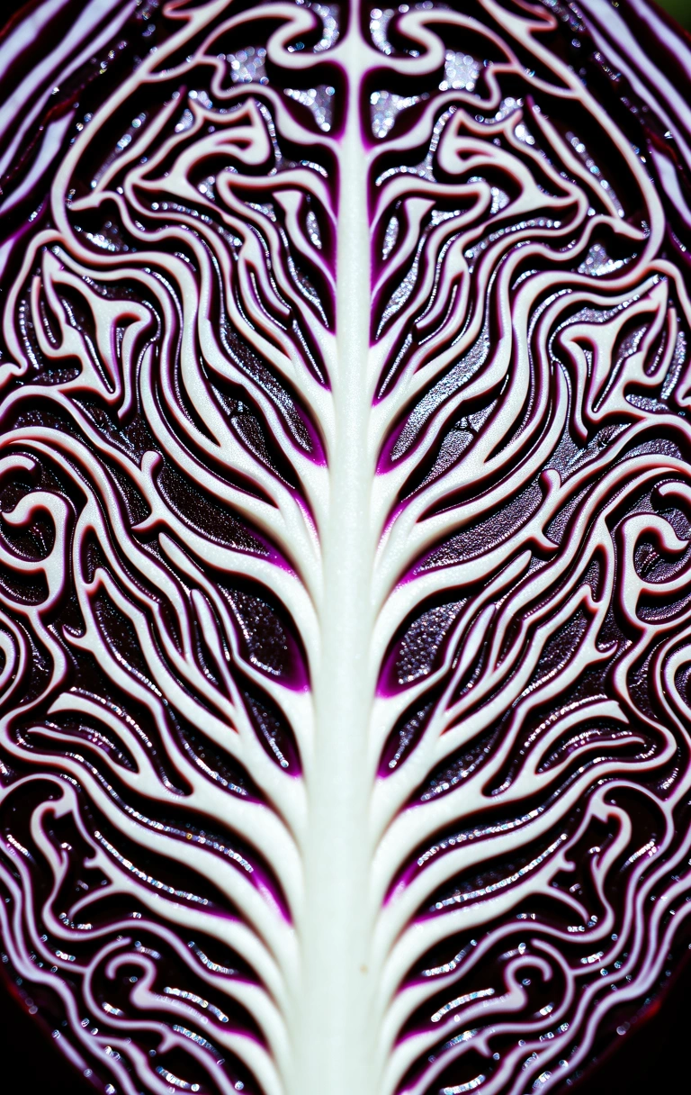 Structura microscopică a pigmentului vegetal